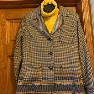 Plaid Pendleton Wool Jacket (size M) & Talbot Sweater (size L)